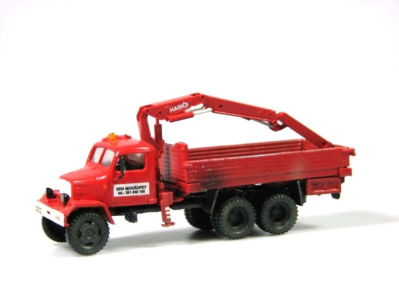 SDV Praga V3S s hydraulickou rukou SDH Mokropsy 1:87